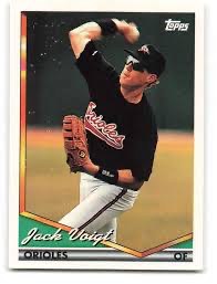 Jack Voigt 1994 Topps Baltimore Orioles baseball card